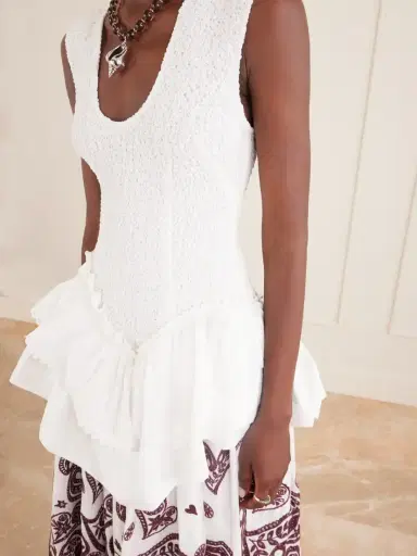 ALÉMAIS Bobby Embroidered Cotton Midi Dress | Thumbnail 4 ALÉMAIS Bobby Embroidered Cotton Midi Dress | Thumbnail 4