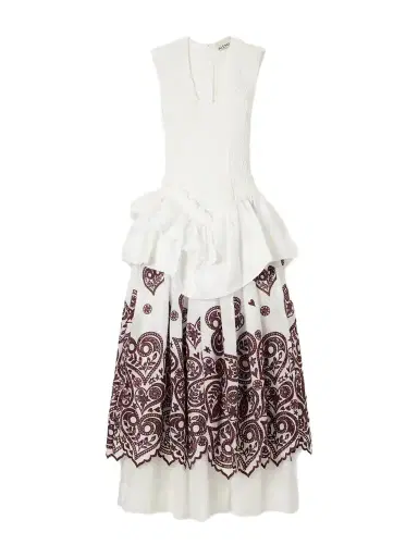 ALÉMAIS Bobby Embroidered Cotton Midi Dress | Thumbnail 1 ALÉMAIS Bobby Embroidered Cotton Midi Dress | Thumbnail 1