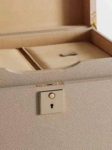 Smythson Deluxe Panama Textured-leather Jewelry Box | Thumbnail 3 Smythson Deluxe Panama Textured-leather Jewelry Box | Thumbnail 3