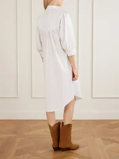 MAISON MAYLE Valdi Cotton Jacquard-poplin Midi Dress | Thumbnail 4 MAISON MAYLE Valdi Cotton Jacquard-poplin Midi Dress | Thumbnail 4