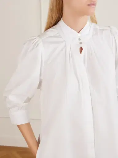 MAISON MAYLE Valdi Cotton Jacquard-poplin Midi Dress | Thumbnail 5 MAISON MAYLE Valdi Cotton Jacquard-poplin Midi Dress | Thumbnail 5