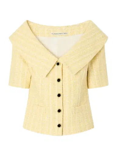 Alessandra Rich Embellished Tweed Jacket | Thumbnail 1 Alessandra Rich Embellished Tweed Jacket | Thumbnail 1