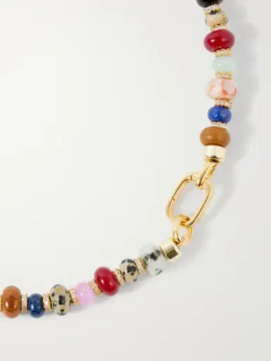 Martha Calvo Gemstones And Crystals Gold-toned Beaded Necklace | Thumbnail 3 Martha Calvo Gemstones And Crystals Gold-toned Beaded Necklace | Thumbnail 3