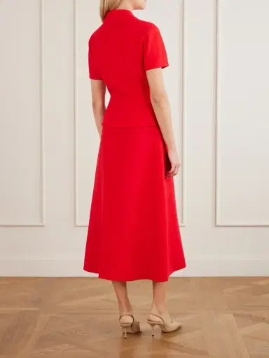 Emilia Wickstead Alexina Wool-crepe Midi Dress | Thumbnail 3 Emilia Wickstead Alexina Wool-crepe Midi Dress | Thumbnail 3