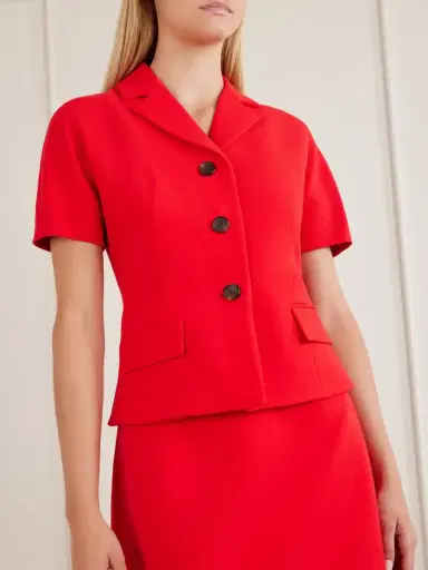 Emilia Wickstead Alexina Wool-crepe Midi Dress | Thumbnail 4 Emilia Wickstead Alexina Wool-crepe Midi Dress | Thumbnail 4