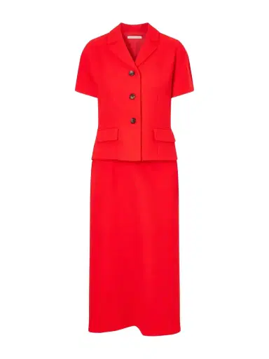 Emilia Wickstead Alexina Wool-crepe Midi Dress | Thumbnail 1 Emilia Wickstead Alexina Wool-crepe Midi Dress | Thumbnail 1