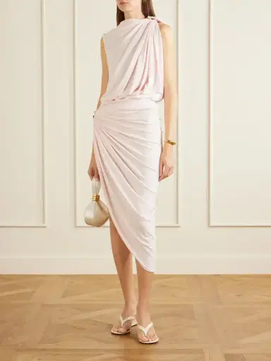 Sportmax Embellished Draped Jersey Midi Skirt | Thumbnail 2 Sportmax Embellished Draped Jersey Midi Skirt | Thumbnail 2