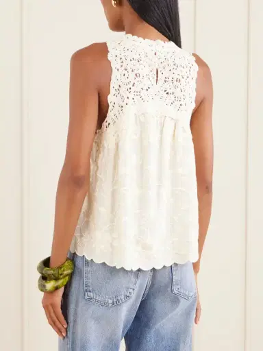 Sea Alina Lace-embroidered Satin Blouse | Thumbnail 3 Sea Alina Lace-embroidered Satin Blouse | Thumbnail 3