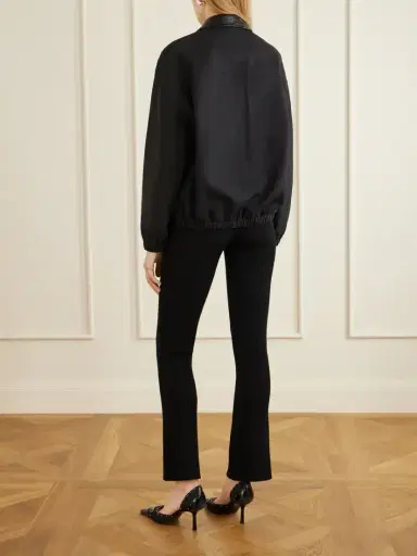 Courrèges Logo-embroidered Cotton Canvas Bomber Jacket | Thumbnail 4 Courrèges Logo-embroidered Cotton Canvas Bomber Jacket | Thumbnail 4