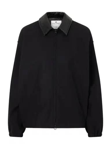 Courrèges Logo-embroidered Cotton Canvas Bomber Jacket | Thumbnail 1 Courrèges Logo-embroidered Cotton Canvas Bomber Jacket | Thumbnail 1