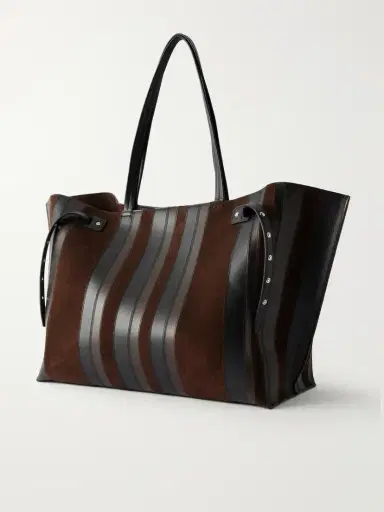 Proenza Schouler Days Paneled Leather And Suede Shoulder Bag | Thumbnail 4 Proenza Schouler Days Paneled Leather And Suede Shoulder Bag | Thumbnail 4