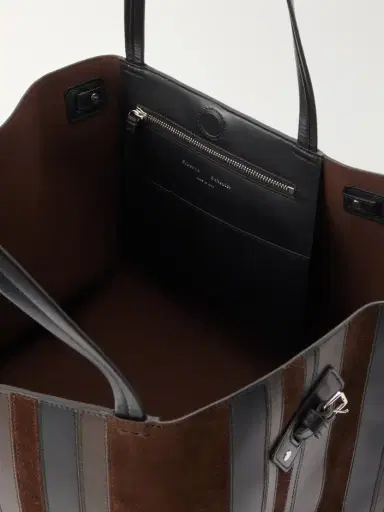 Proenza Schouler Days Paneled Leather And Suede Shoulder Bag | Thumbnail 6 Proenza Schouler Days Paneled Leather And Suede Shoulder Bag | Thumbnail 6