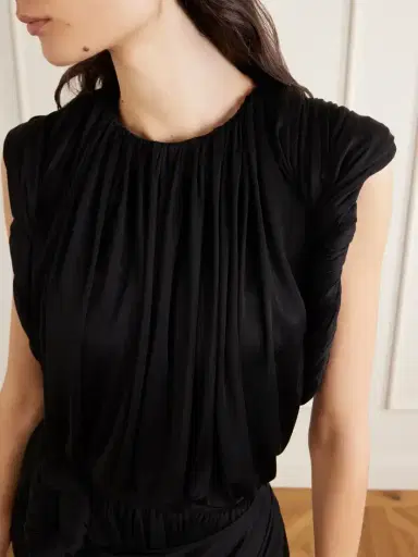Heirlome Effie Gathered Silk-jersey Tank | Thumbnail 4 Heirlome Effie Gathered Silk-jersey Tank | Thumbnail 4