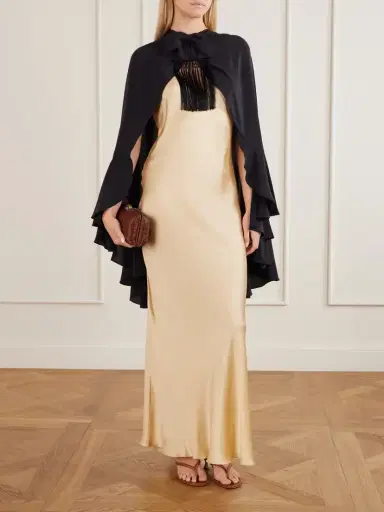 Johanna Ortiz Aromatic Garden Fringed Silk-crepe Cape | Thumbnail 2 Johanna Ortiz Aromatic Garden Fringed Silk-crepe Cape | Thumbnail 2