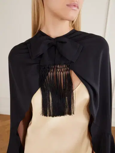 Johanna Ortiz Aromatic Garden Fringed Silk-crepe Cape | Thumbnail 4 Johanna Ortiz Aromatic Garden Fringed Silk-crepe Cape | Thumbnail 4