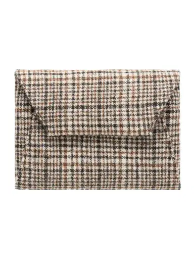 Brunello Cucinelli Checked Wool Clutch | Thumbnail 1 Brunello Cucinelli Checked Wool Clutch | Thumbnail 1