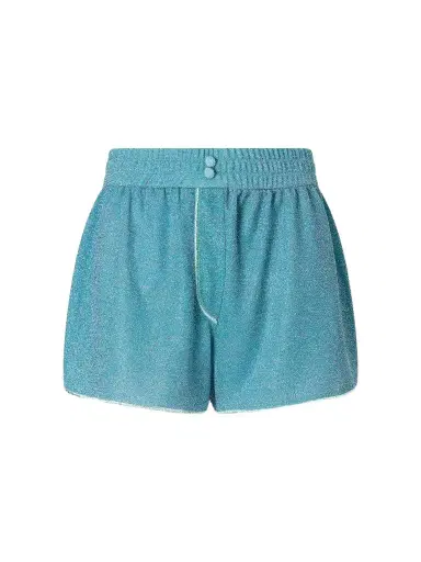 Oséree Lumiere Metallic Lurex Shorts | Thumbnail 1 Oséree Lumiere Metallic Lurex Shorts | Thumbnail 1