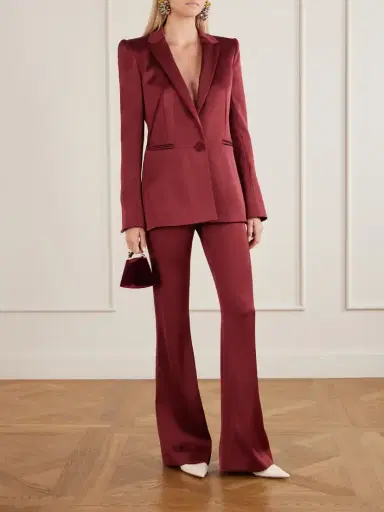 Galvan Satin Flared Pants | Thumbnail 2 Galvan Satin Flared Pants | Thumbnail 2