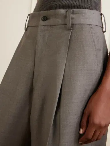 ssstein Wool Pleated Wide-leg Pants | Thumbnail 4 ssstein Wool Pleated Wide-leg Pants | Thumbnail 4