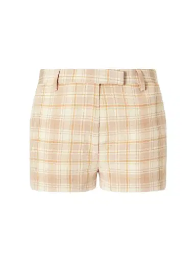 Alessandra Rich Checked Silk Shorts | Thumbnail 1 Alessandra Rich Checked Silk Shorts | Thumbnail 1