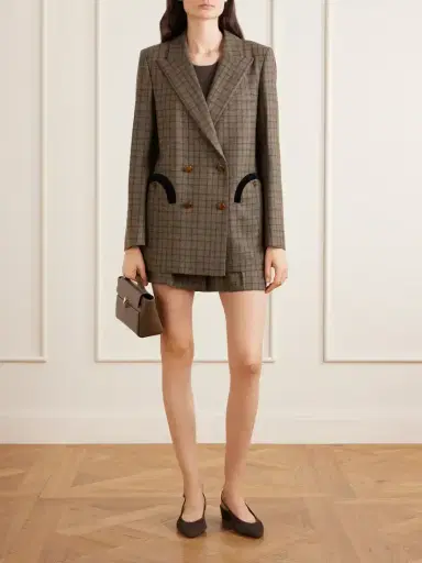 Blazé Milano Teke Checked Wool And Cashmere-blend Shorts | Thumbnail 2 Blazé Milano Teke Checked Wool And Cashmere-blend Shorts | Thumbnail 2