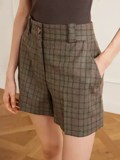 Blazé Milano Teke Checked Wool And Cashmere-blend Shorts | Thumbnail 5 Blazé Milano Teke Checked Wool And Cashmere-blend Shorts | Thumbnail 5