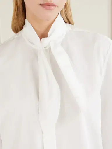 Givenchy Tie-detailed Cotton Shirt | Thumbnail 5 Givenchy Tie-detailed Cotton Shirt | Thumbnail 5