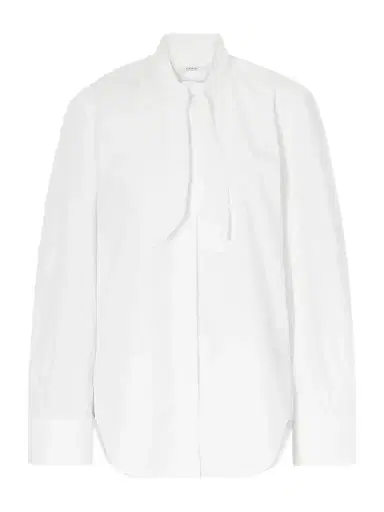 Givenchy Tie-detailed Cotton Shirt | Thumbnail 1 Givenchy Tie-detailed Cotton Shirt | Thumbnail 1