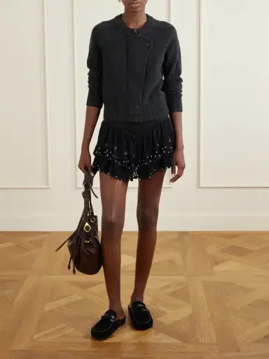 Isabel Marant Malvin Tasseled Leather-trimmed Suede Mules | Thumbnail 4 Isabel Marant Malvin Tasseled Leather-trimmed Suede Mules | Thumbnail 4