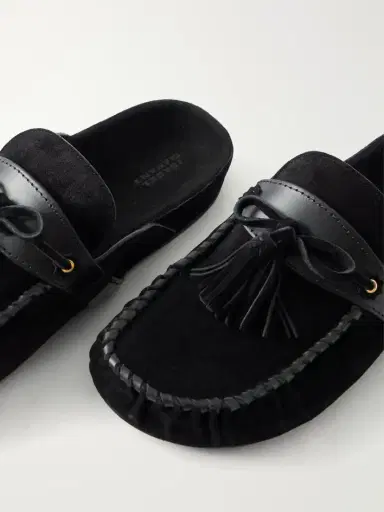 Isabel Marant Malvin Tasseled Leather-trimmed Suede Mules | Thumbnail 5 Isabel Marant Malvin Tasseled Leather-trimmed Suede Mules | Thumbnail 5