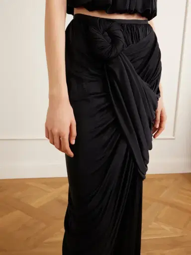 Heirlome Effie Draped Silk-jersey Maxi Skirt | Thumbnail 4 Heirlome Effie Draped Silk-jersey Maxi Skirt | Thumbnail 4
