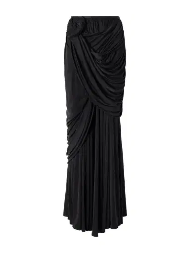 Heirlome Effie Draped Silk-jersey Maxi Skirt | Thumbnail 1 Heirlome Effie Draped Silk-jersey Maxi Skirt | Thumbnail 1
