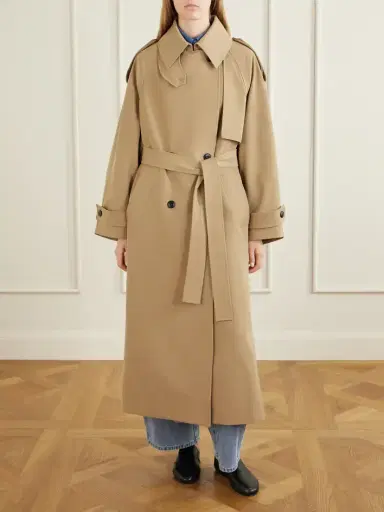 RÓHE Classic Double-breasted Gabardine Trench Coat | Thumbnail 3 RÓHE Classic Double-breasted Gabardine Trench Coat | Thumbnail 3