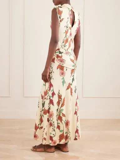 Johanna Ortiz Hibiscus Compass Floral-print Satin Maxi Dress | Thumbnail 3 Johanna Ortiz Hibiscus Compass Floral-print Satin Maxi Dress | Thumbnail 3