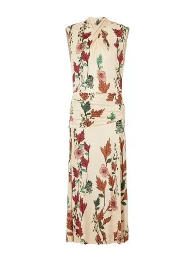 Johanna Ortiz Hibiscus Compass Floral-print Satin Maxi Dress | Thumbnail 1 Johanna Ortiz Hibiscus Compass Floral-print Satin Maxi Dress | Thumbnail 1