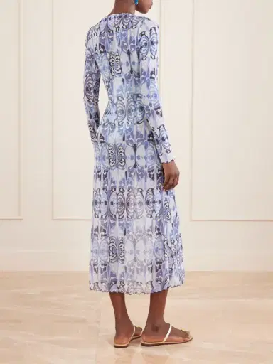 La DoubleJ Slinky Swing Printed Chiffon Midi Dress | Thumbnail 3 La DoubleJ Slinky Swing Printed Chiffon Midi Dress | Thumbnail 3