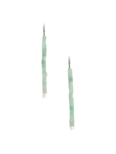 Le Sundial Inès Sterling Silver, Aventurine And Pearl Earrings | Thumbnail 1 Le Sundial Inès Sterling Silver, Aventurine And Pearl Earrings | Thumbnail 1