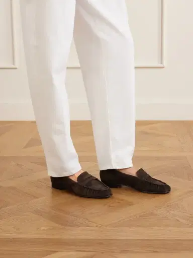 aeyde Aldous Suede Penny Loafers | Thumbnail 2 aeyde Aldous Suede Penny Loafers | Thumbnail 2