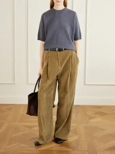 RÓHE Ted Cotton-corduroy Wide-leg Pants | Thumbnail 2 RÓHE Ted Cotton-corduroy Wide-leg Pants | Thumbnail 2