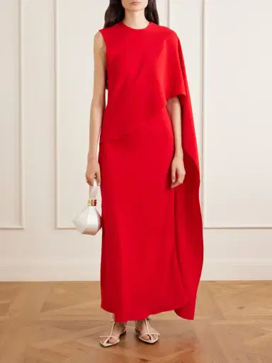 Heirlome Clementine Draped Silk-crepe Maxi Dress | Thumbnail 2 Heirlome Clementine Draped Silk-crepe Maxi Dress | Thumbnail 2