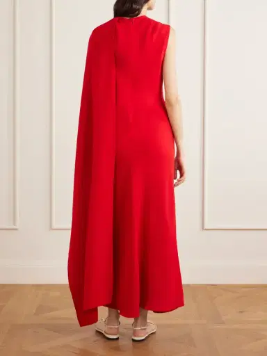 Heirlome Clementine Draped Silk-crepe Maxi Dress | Thumbnail 3 Heirlome Clementine Draped Silk-crepe Maxi Dress | Thumbnail 3