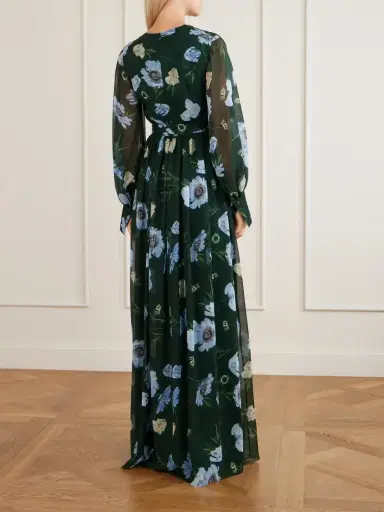 Erdem Floral-printed Silk-voile Gown | Thumbnail 3 Erdem Floral-printed Silk-voile Gown | Thumbnail 3