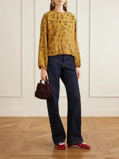 Dries Van Noten Floral-jacquard Cloqué Blouse | Thumbnail 2 Dries Van Noten Floral-jacquard Cloqué Blouse | Thumbnail 2