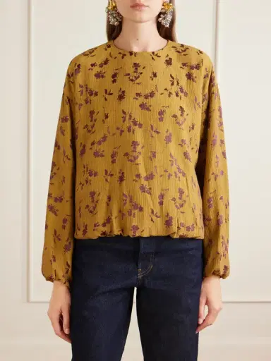 Dries Van Noten Floral-jacquard Cloqué Blouse | Thumbnail 3 Dries Van Noten Floral-jacquard Cloqué Blouse | Thumbnail 3