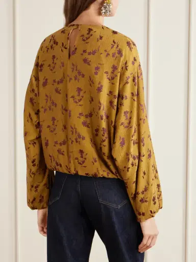 Dries Van Noten Floral-jacquard Cloqué Blouse | Thumbnail 4 Dries Van Noten Floral-jacquard Cloqué Blouse | Thumbnail 4