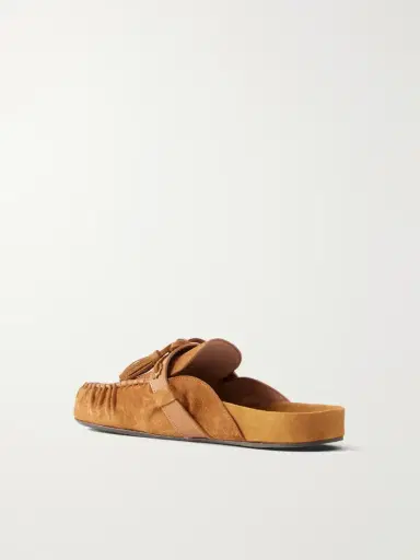 Isabel Marant Malvin Tasseled Leather-trimmed Suede Mules | Thumbnail 3 Isabel Marant Malvin Tasseled Leather-trimmed Suede Mules | Thumbnail 3