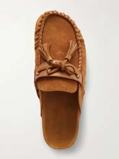Isabel Marant Malvin Tasseled Leather-trimmed Suede Mules | Thumbnail 6 Isabel Marant Malvin Tasseled Leather-trimmed Suede Mules | Thumbnail 6