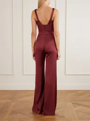 Galvan Geneva Sunrise Satin Jumpsuit | Thumbnail 3 Galvan Geneva Sunrise Satin Jumpsuit | Thumbnail 3