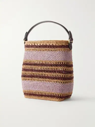 Anya Hindmarch Striped Raffia Cross Body Bag | Thumbnail 4 Anya Hindmarch Striped Raffia Cross Body Bag | Thumbnail 4