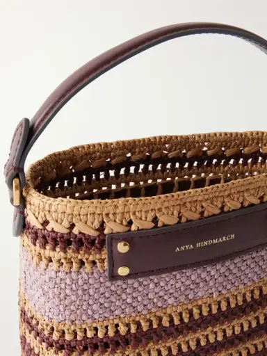 Anya Hindmarch Striped Raffia Cross Body Bag | Thumbnail 5 Anya Hindmarch Striped Raffia Cross Body Bag | Thumbnail 5